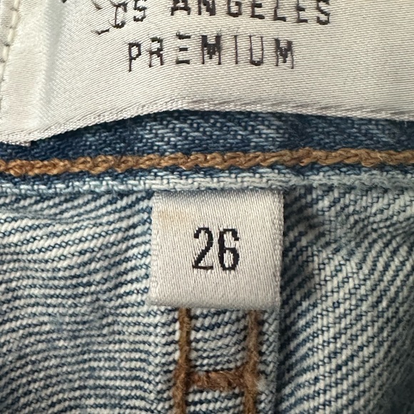 AGOLDE jeans size 26 RILEY high rise straight crop - Picture 9 of 11